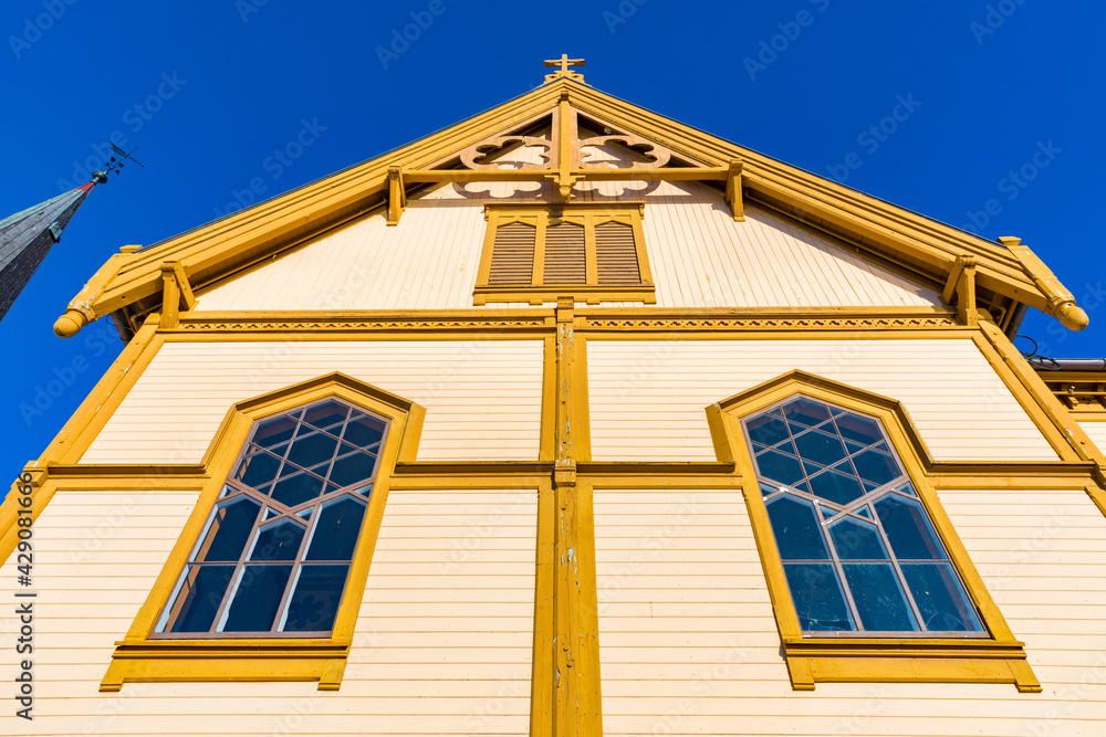 Obraz premium Kirche auf den Lofoten, Norwegen