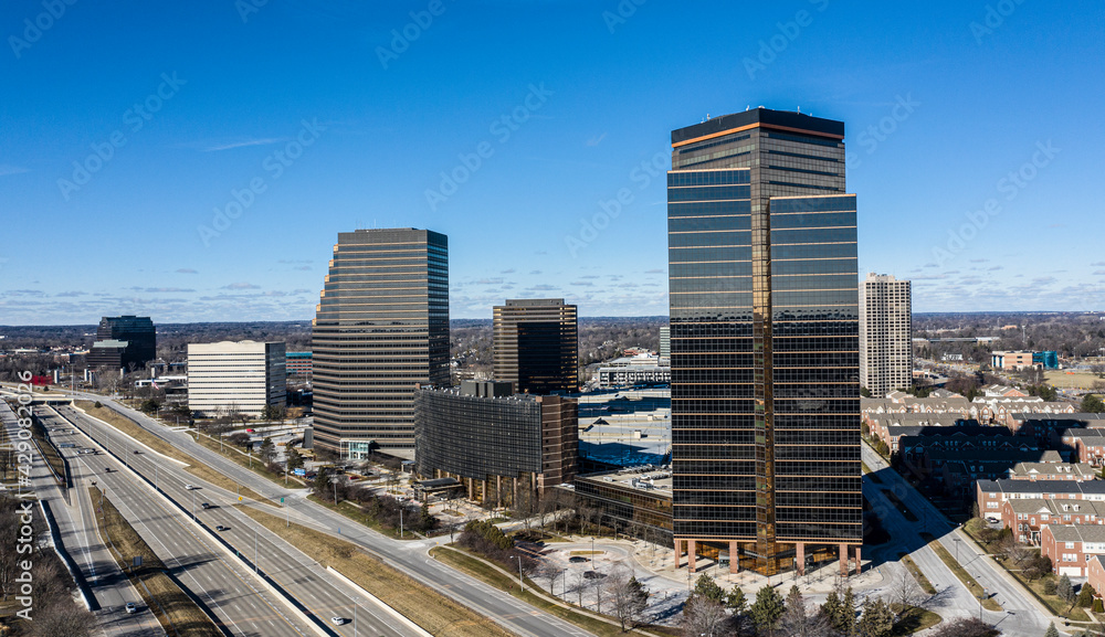 Fototapeta premium glass office buildings