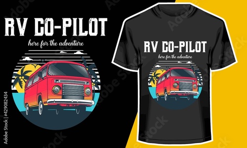 RV CO PILOT, Rv t shirts,  Camping t shirts, Adventure t shirts,  , T shirt Design Idea, 