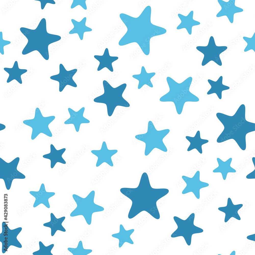 simple seamless pattern blue stars on white background simple seamless pattern blue stars on white background