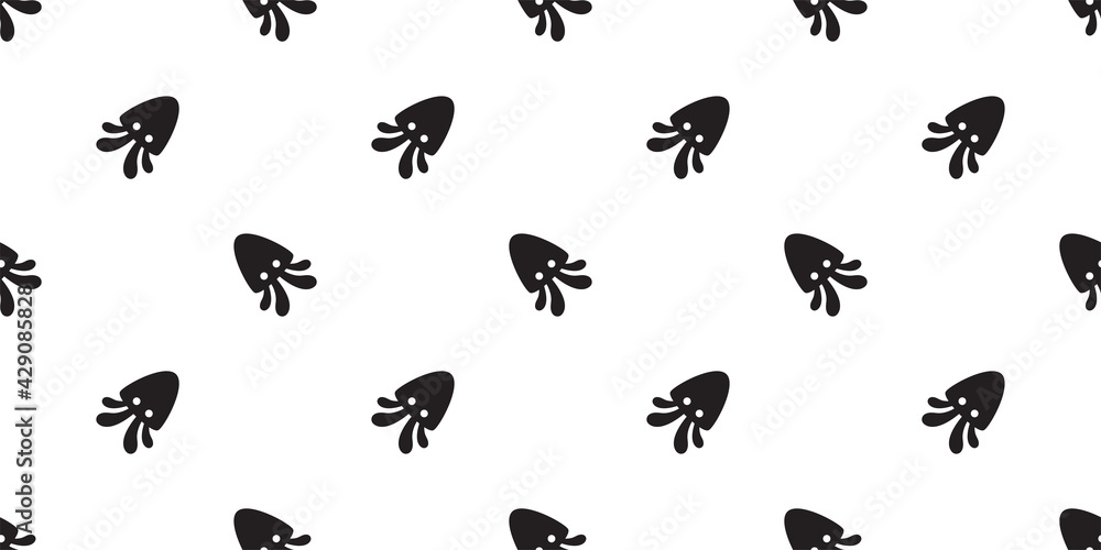 squid Seamless pattern octopus fish vector salmon tuna dolphin shark doodle icon cartoon ocean sea pet animal repeat wallpaper tile background scarf isolated illustration doodle design squid Seamless pattern octopus fish vector salmon tuna dolphin shark doodle icon cartoon ocean sea pet animal repeat wallpaper tile background scarf isolated illustration doodle design
