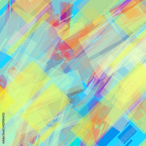 Wallpaper Mural abstract colorful geometrical shapes background Torontodigital.ca