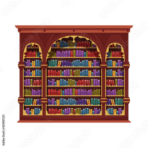 Vintage Book Cabinet Composition