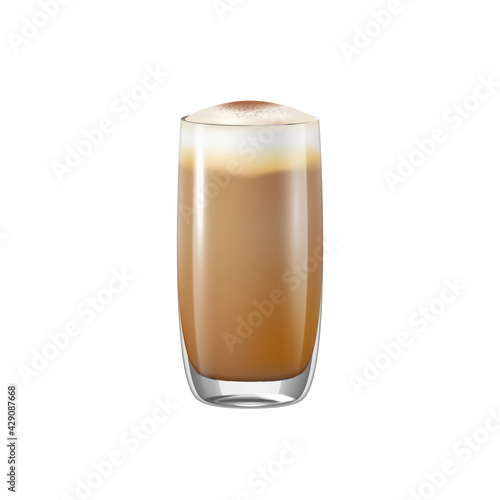 Milk Coffee Glass Composition