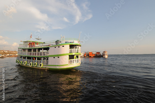 Terminal Hidroviário do São Raimundo em Manaus, Amazonas, Amazônia, Brasil  photo