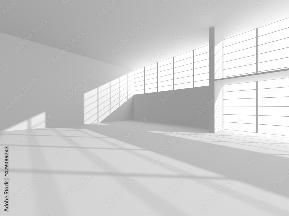 Obraz premium White Modern Background. Abstract Building Concept