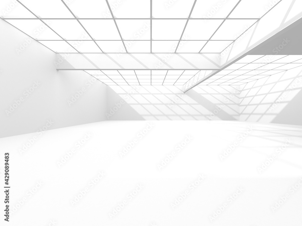 Abstract White Architecture Design Concept Abstract White Architecture Design Concept