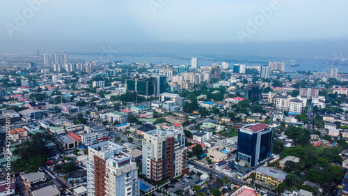 aerial view of Lagos City metropolis