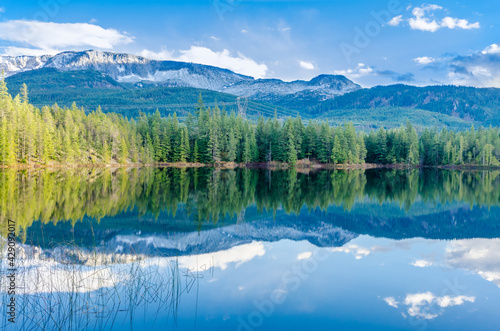 Majestic mountain lake in Canada.