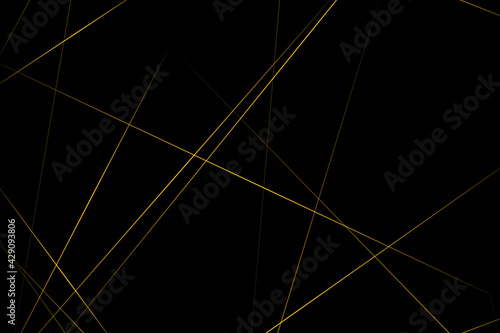 Wallpaper Mural Abstract black with gold lines, triangles background modern design. Vector illustration EPS 10. Torontodigital.ca