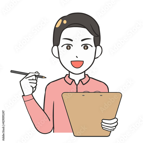 チェックする　男性