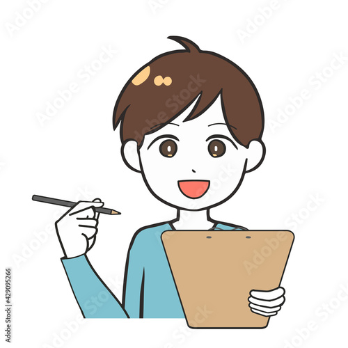 チェックする　男の子