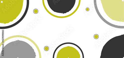 modern geometric shapes yellow and black background ya banner