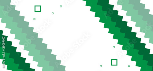 modern geometric green shapes beautiful background ya banner