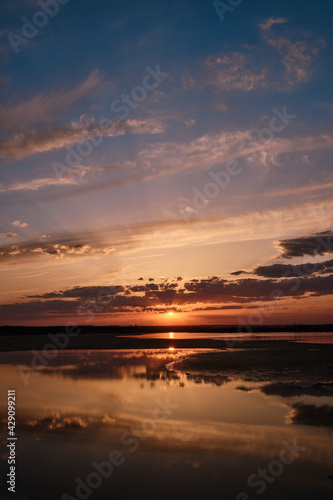 sunset over the river © Владислав Матвеев