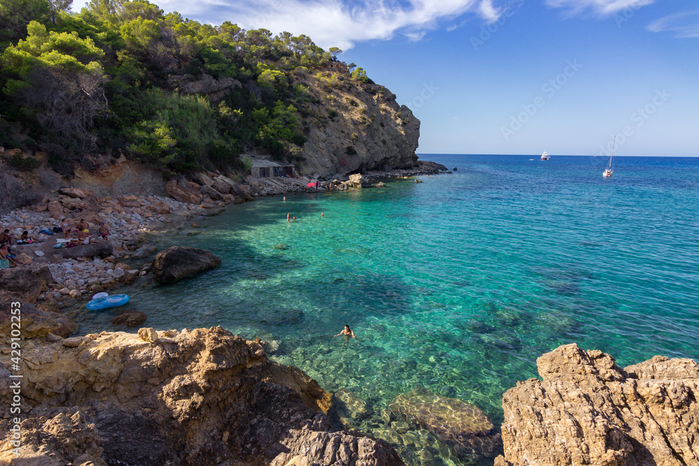 Xarraca beach in Ibiza (Spain)