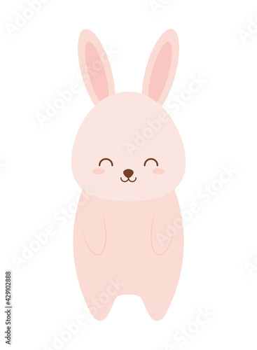 cute pink rabbit