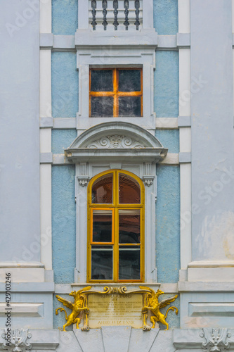 Courtyard of the famous esterhazy palace in the austrian city Eisenstadt, capital of Burgenland region. photo