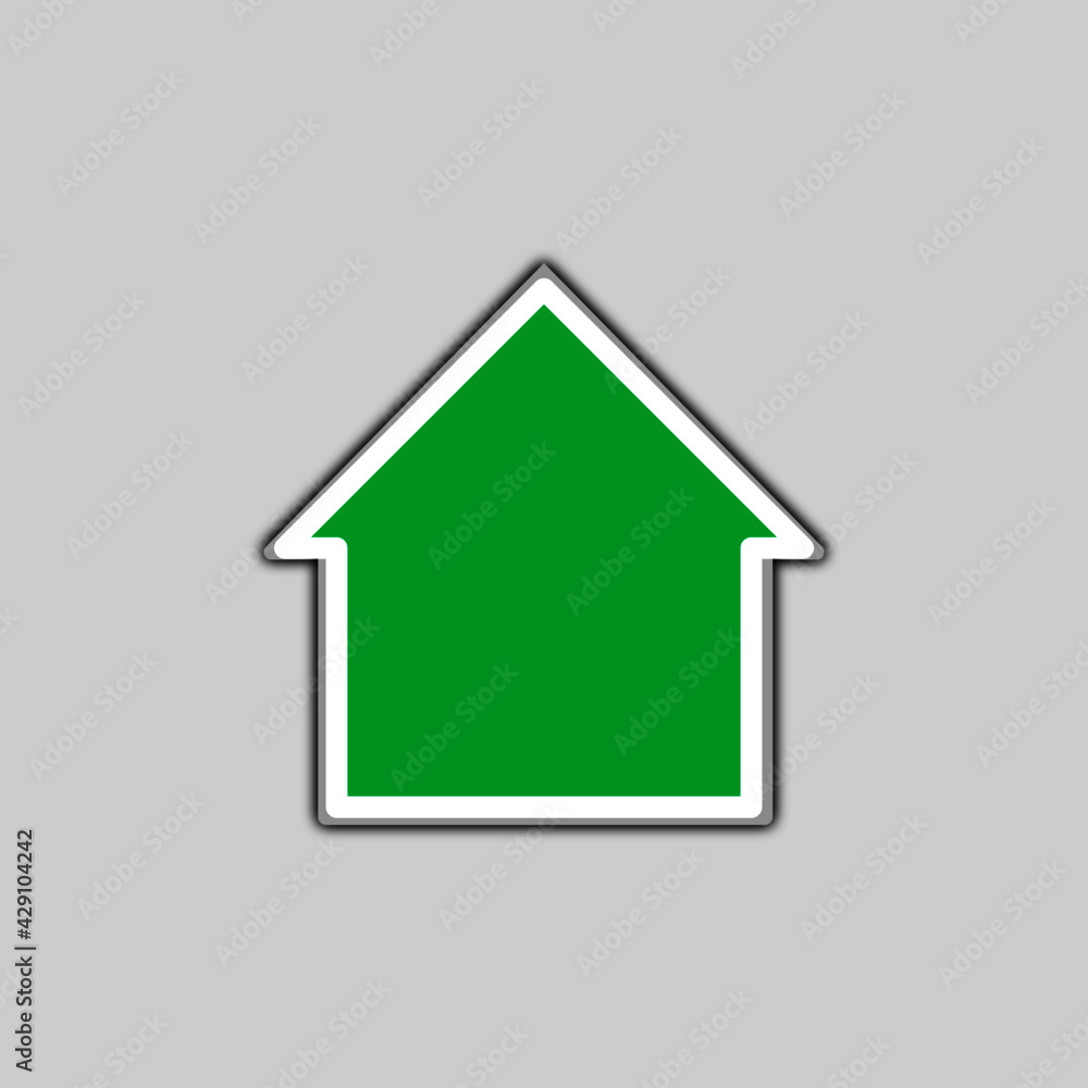 Home icon. Web site home page button. Logo design element. Vector Illustration. Home icon. Web site home page button. Logo design element. Vector Illustration.