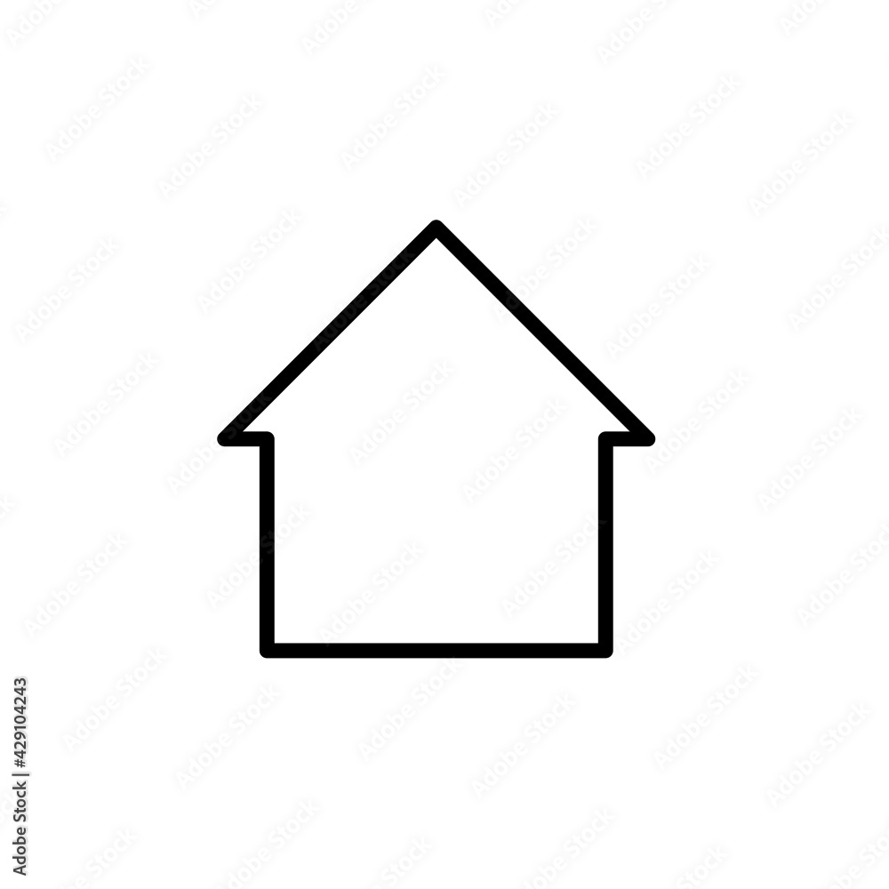 Home icon. Web site home page button. Logo design element. Vector Illustration. Home icon. Web site home page button. Logo design element. Vector Illustration.