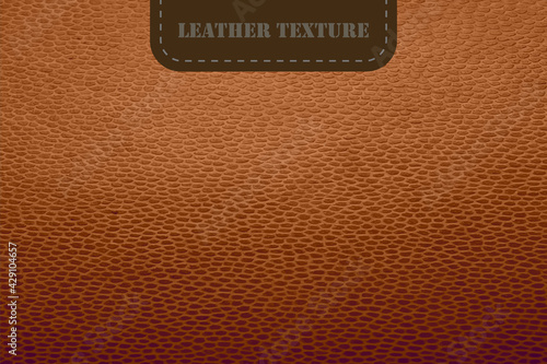Vector brown leather texture. Realistic animal skin background. Luxury soft natural leather wallpaper. Reptile, crocodile or snake skin texture. Vector illustration EPS10