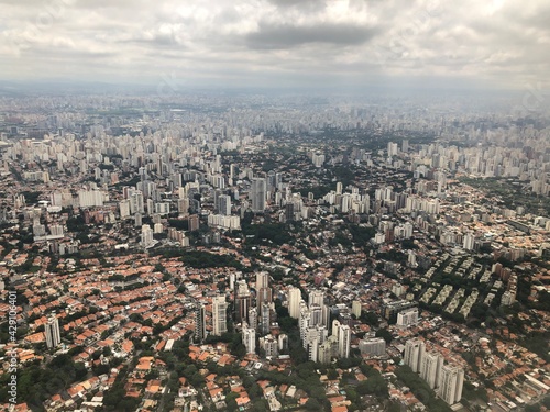 Aerial view of the city of São Paulo