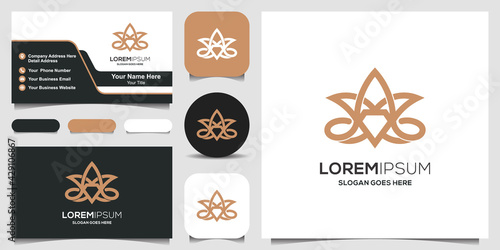 medical cannabis diamond logo and business card
