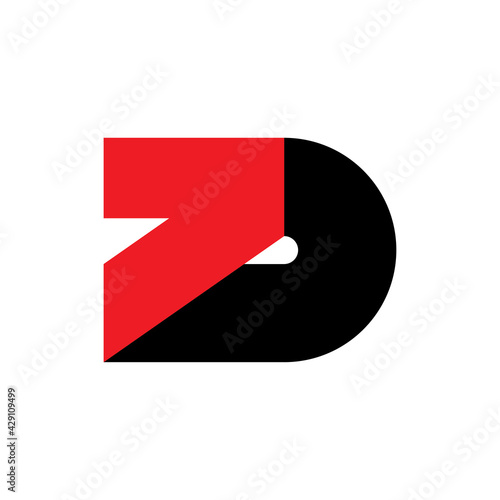 7D logo number 7 with D letter logo design vector Free Download 7D logo number 7 with D letter logo design vector - GFXLoad
