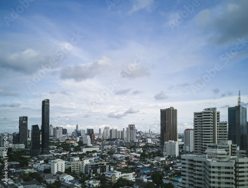 clouds over the city