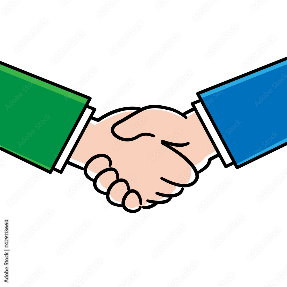 握手 手 ビジネス 契約 イラスト素材 Stock ベクター Adobe Stock
