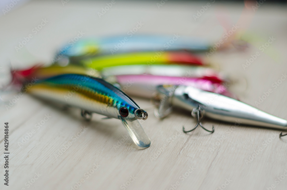 articles for fishing fish, imitation bait lures. saltwater and