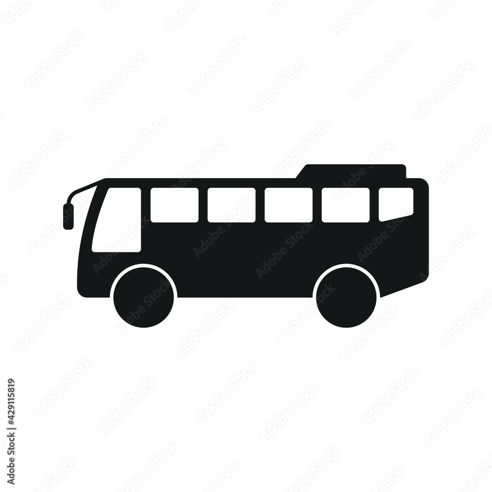 Bus icon design. isolated on white background Bus icon design. isolated on white background