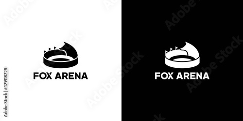 Fox arena logo design modern, attractive suitable for the world of entertainment 2