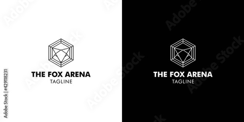 Fox arena logo design modern, attractive suitable for the world of entertainment 3
