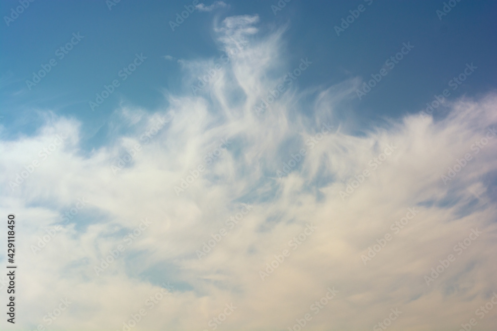 Partly cloudy weather and blue sky. Partly cloudy weather and blue sky.