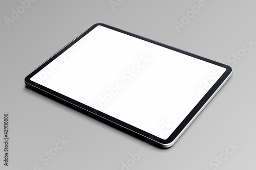 Digital tablet screen mockup smart technology