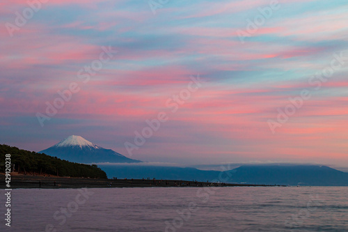 sunset over the sea