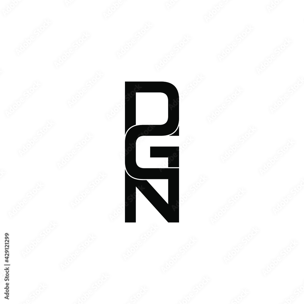 Obraz premium dgn letter original monogram logo design