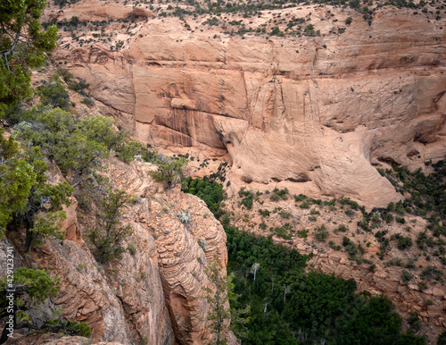 Ancient cliff dwelling and awesome canyons at the Navajo National Monument outside Kayenta Arizona