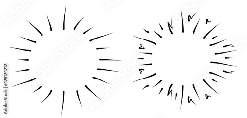 Starburst Hand Drawn, Sunburst Doodles, Fire work explosion symbol vector 