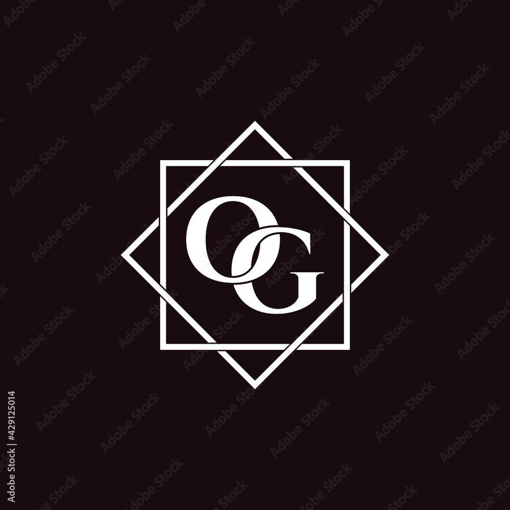 Letter OG luxury logo design vector Letter OG luxury logo design vector