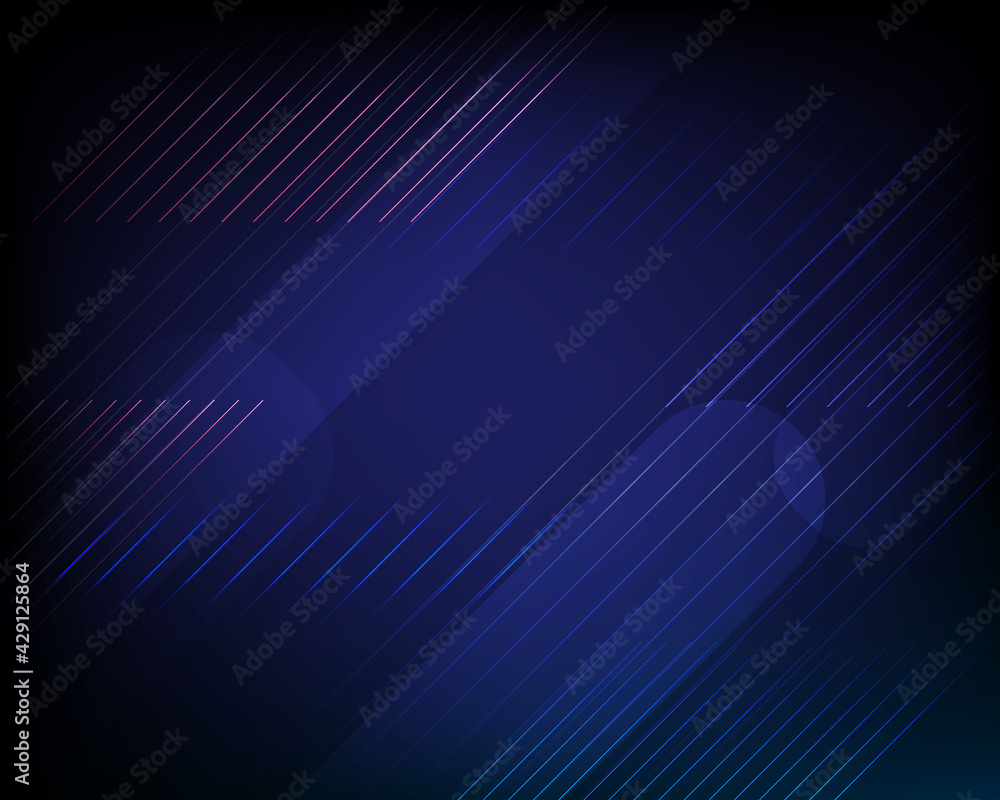 Obraz premium Abstract blue light line background
