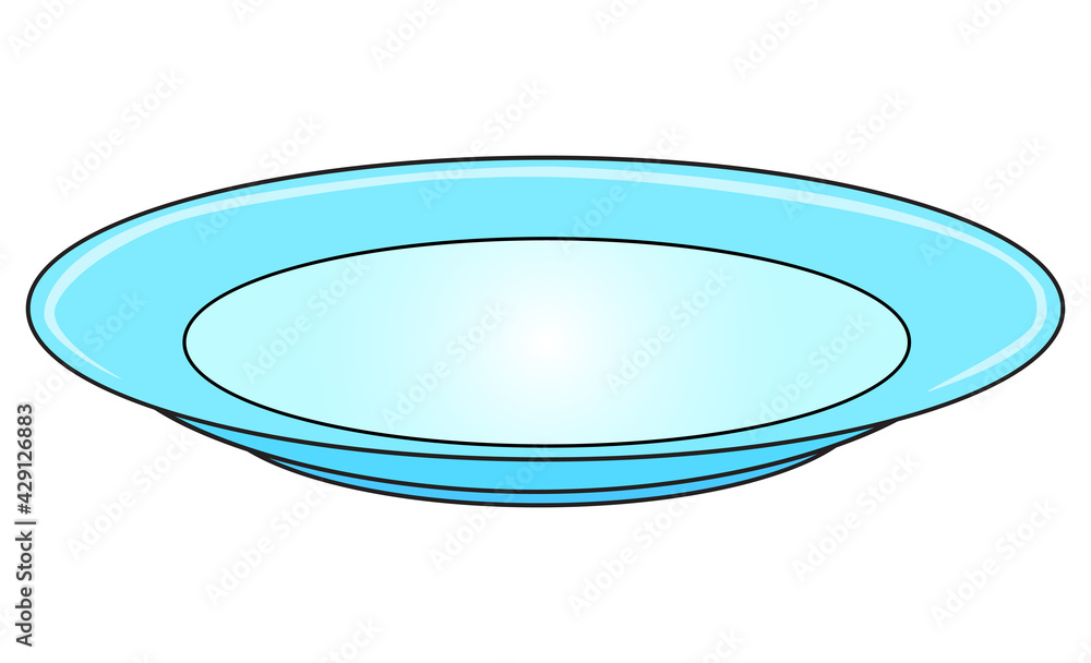 plate vector illustration,isolated on white background plate vector illustration,isolated on white background