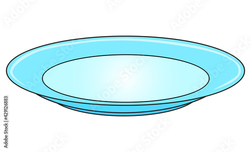 plate vector illustration,isolated on white background