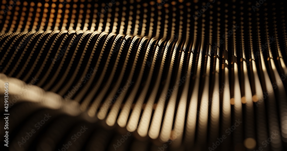 Particle drapery luxury gold 3d illustration background Particle drapery luxury gold 3d illustration background