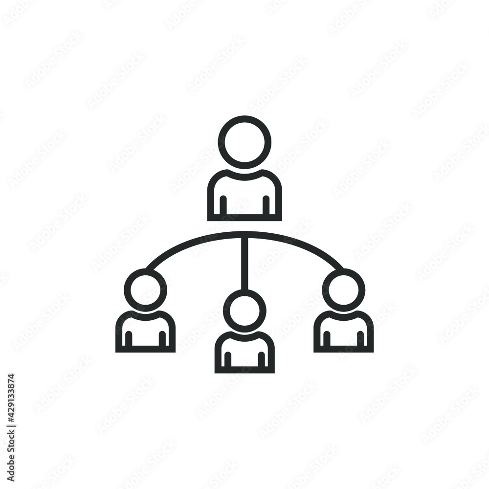 Simple icon for business, finance, someone achieving success, presentations, team work, and office work