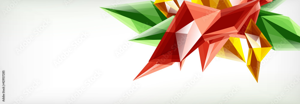 Vector 3d triangles and pyramids abstract background for business or technology presentations, internet posters or web brochure covers Vector 3d triangles and pyramids abstract background for business or technology presentations, internet posters or web brochure covers