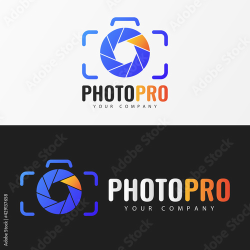 Logo template. Photo Studio Logo design.
