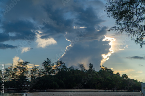 smoke from the chimney
