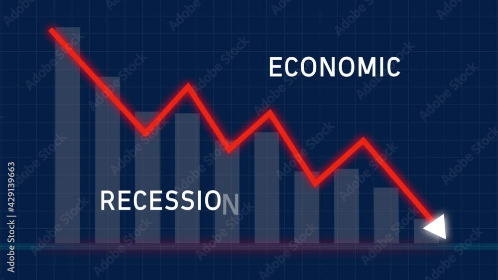 Economic Recession Graph Chart Animation Economic Recession Graph Chart Animation